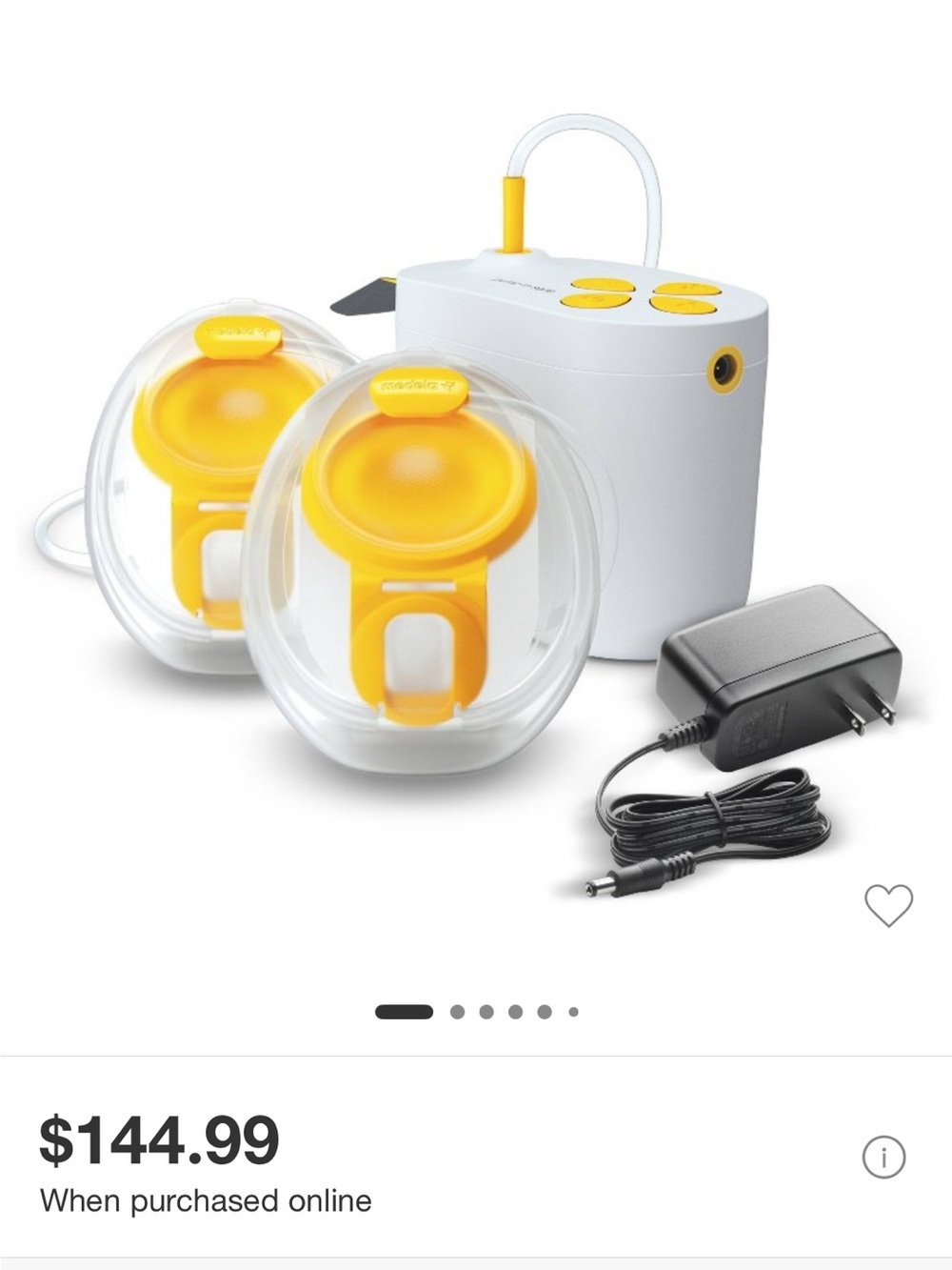 Medela Pump In Style Hands-Free Electric Breast Pump w/ wearable cups